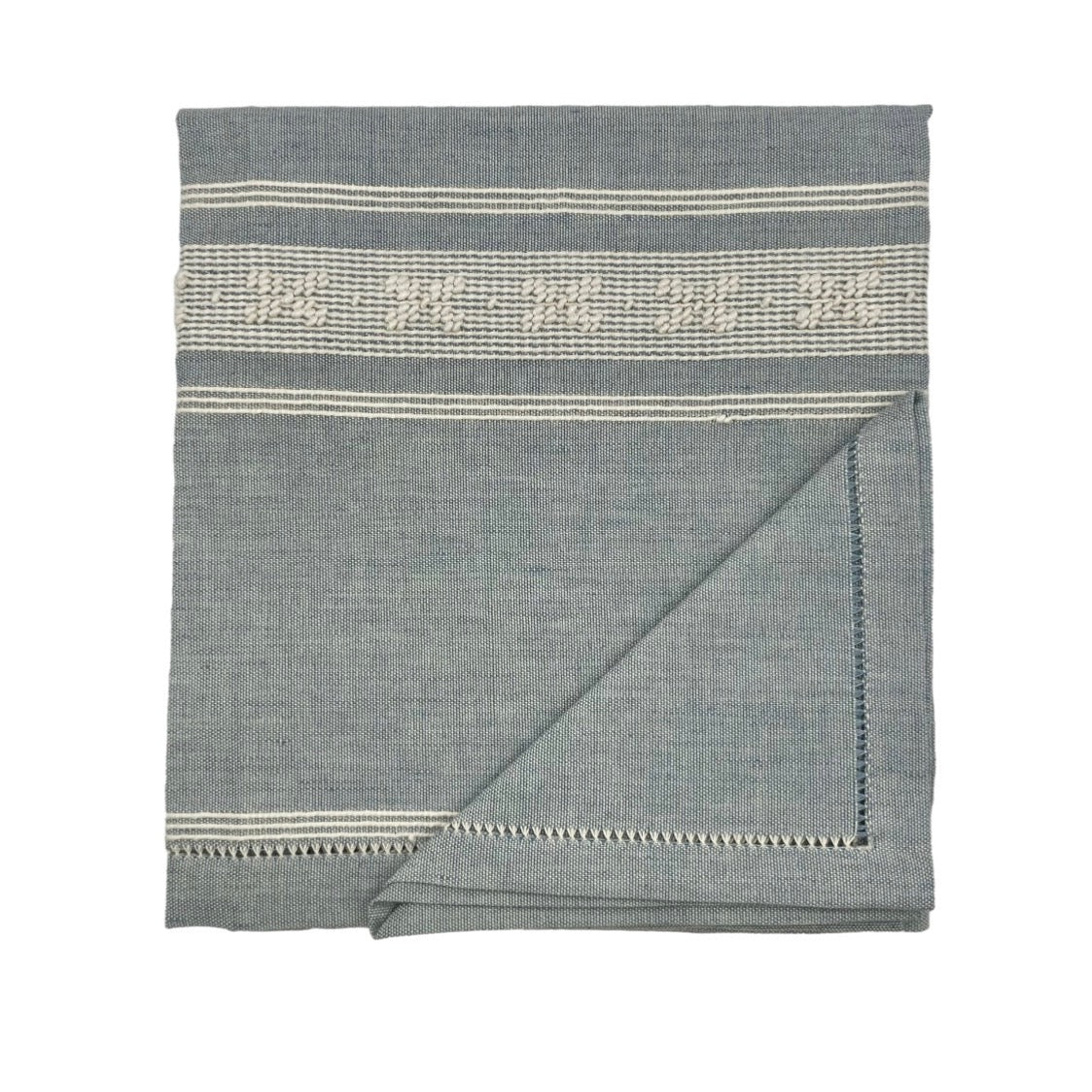 Blue Linen Placemat With Cocktail Napkin - Mani Home decor