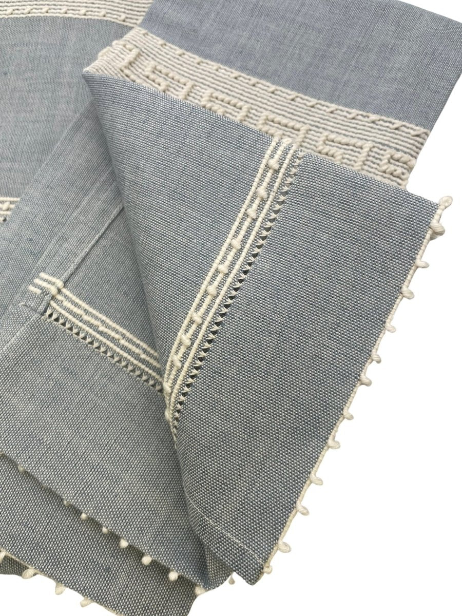 Blue Linen Towels Set of 2 - Mani Home decor