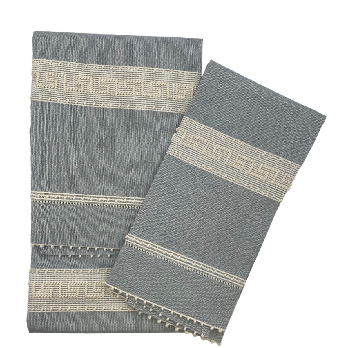 Blue Linen Towels Set of 2 - Mani Home decor