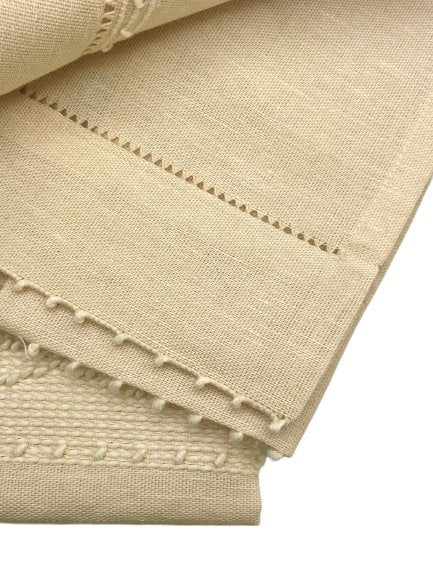 Cream Linen Towels Set of 2 - Mani Home decor