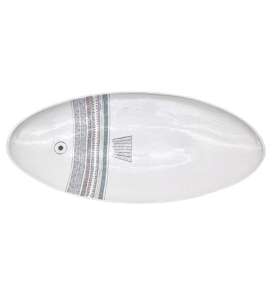 Large Oval Fish Platter - Mani Home decor_from above