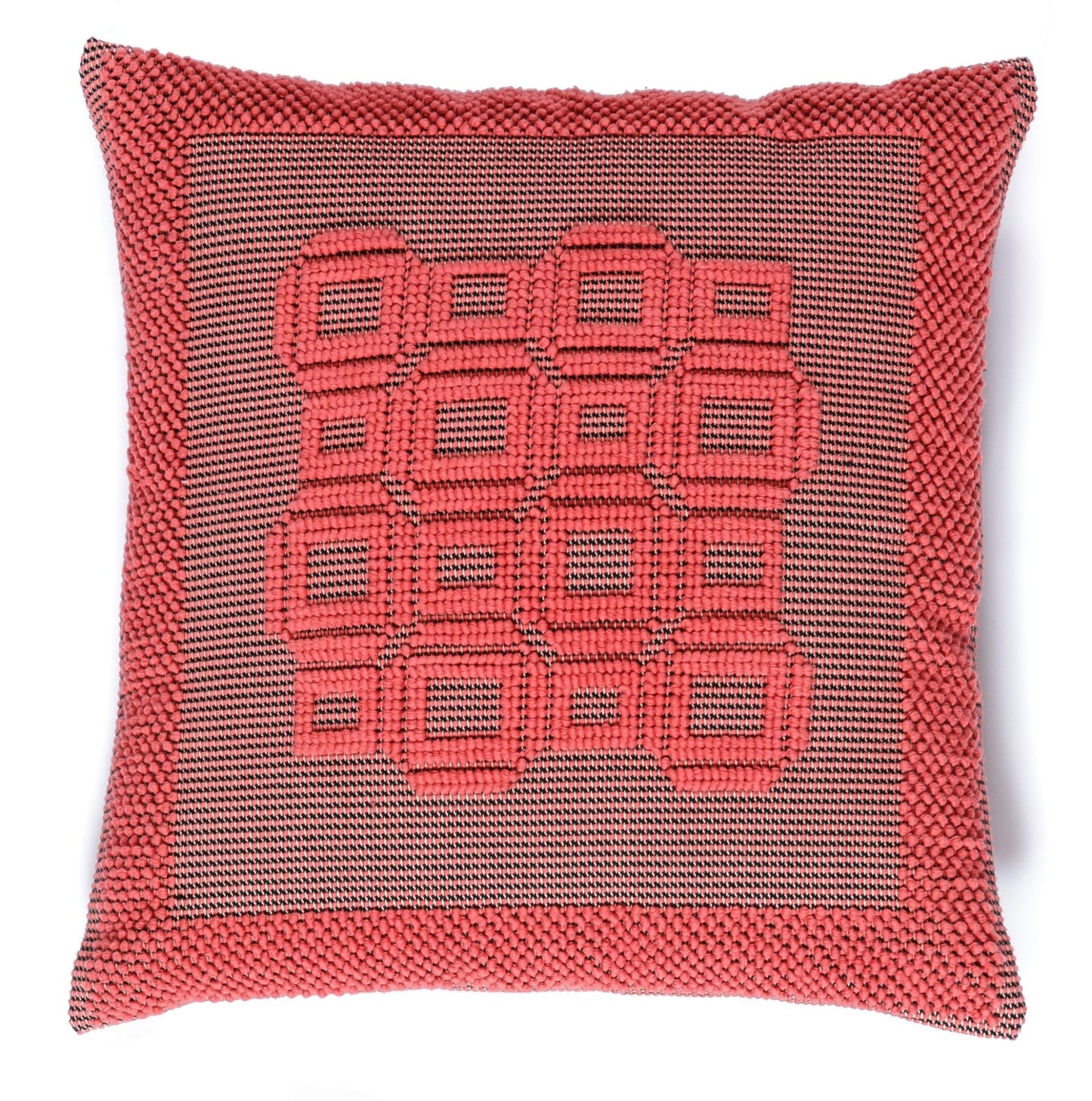 Luxe geometric textural throw pillow - Mani Home decor