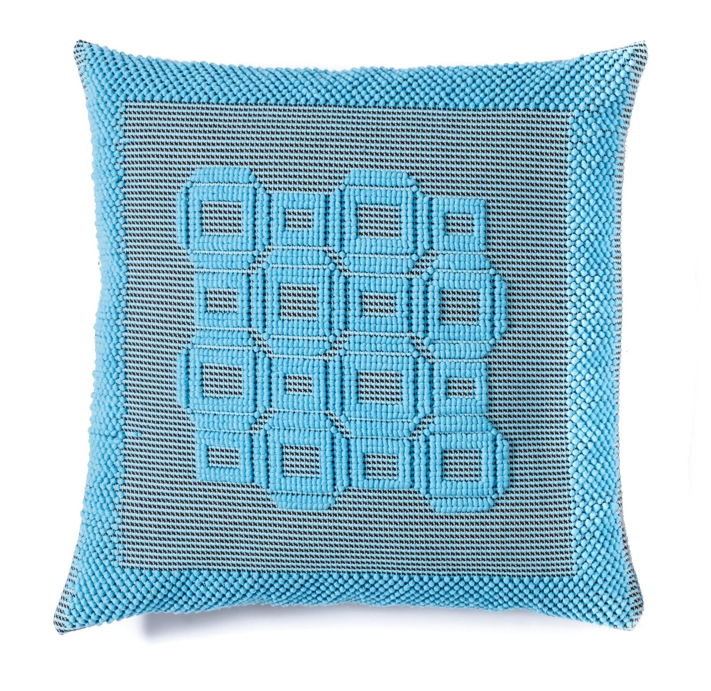 Luxe geometric textural throw pillow - Mani Home decor