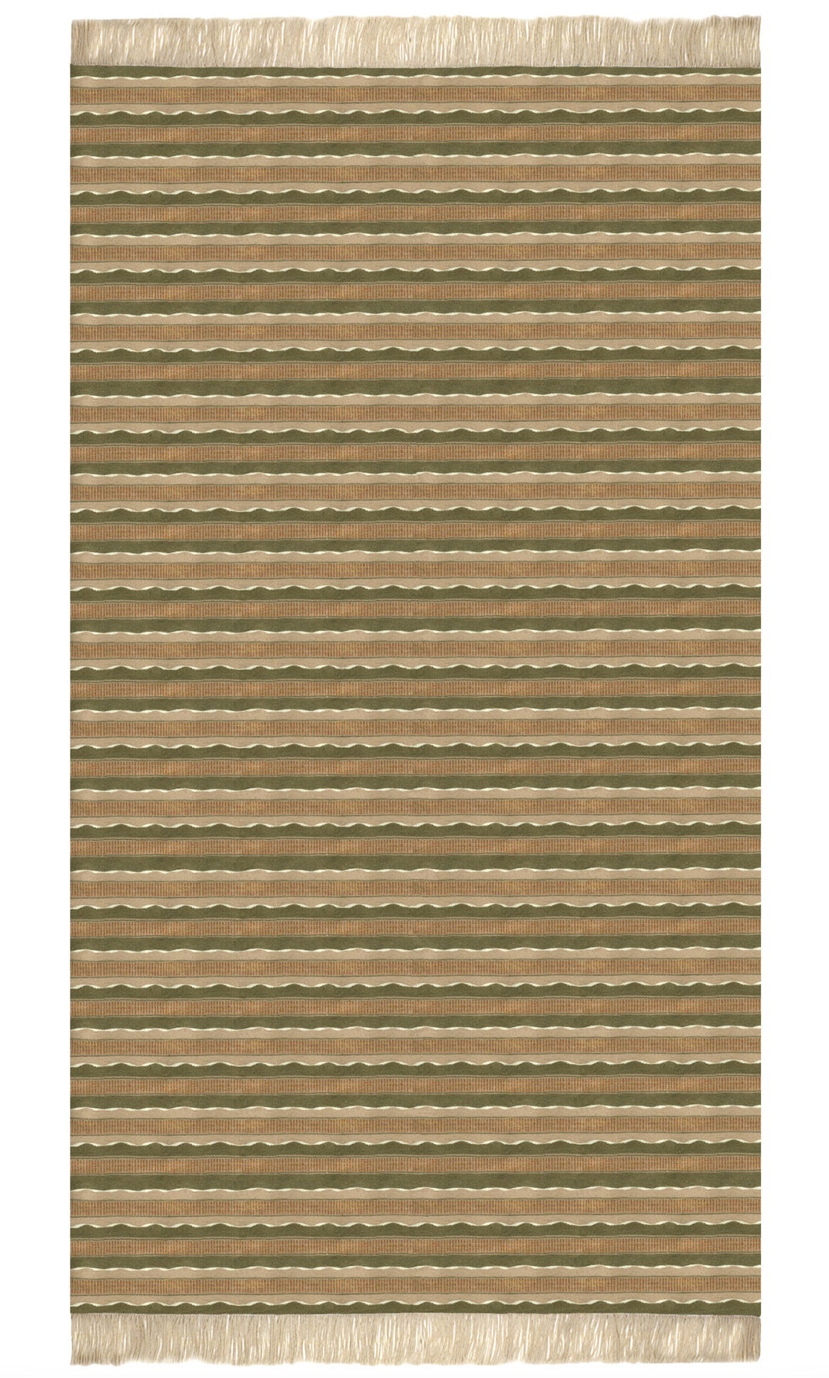 Trame handwoven accent rug green_Mani Home decor_front side