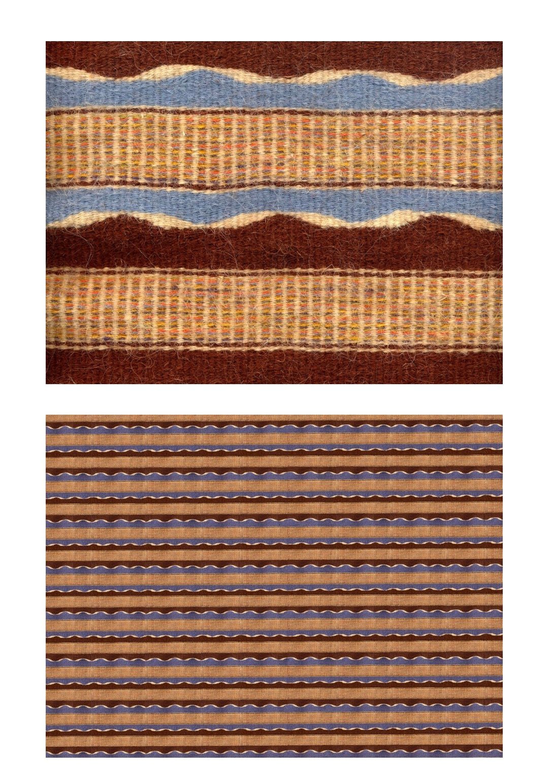 Trame handwoven accent rug in Braun_Mani Home-decor_close up