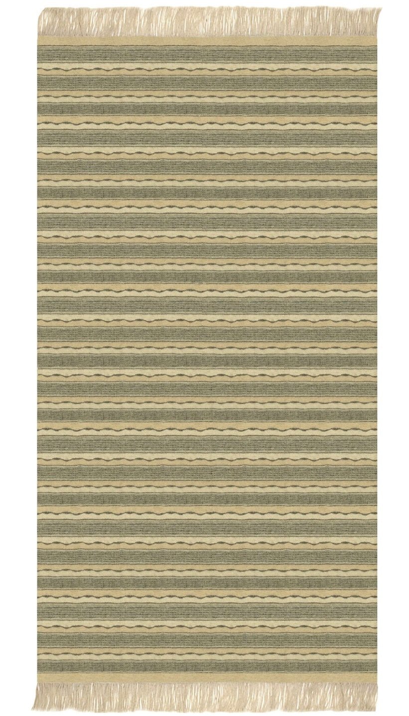 Trame hand-woven accent rug hemp_Mani Home-decor_front side