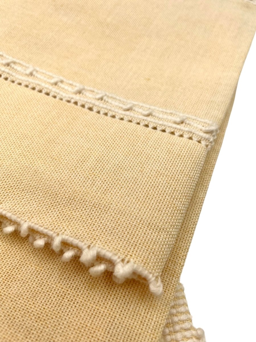 Yellow Linen Towels Set of 2 - Mani Home decor